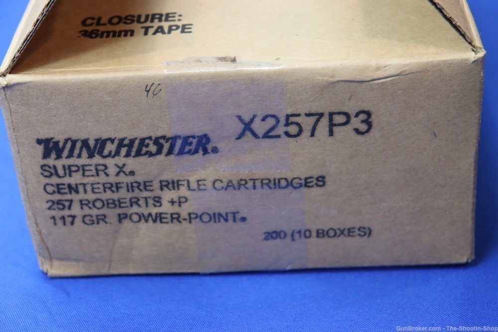 Winchester Power Point 257 ROBERTS Rifle Ammunition 200RD Ammo Case 117GR-img-7
