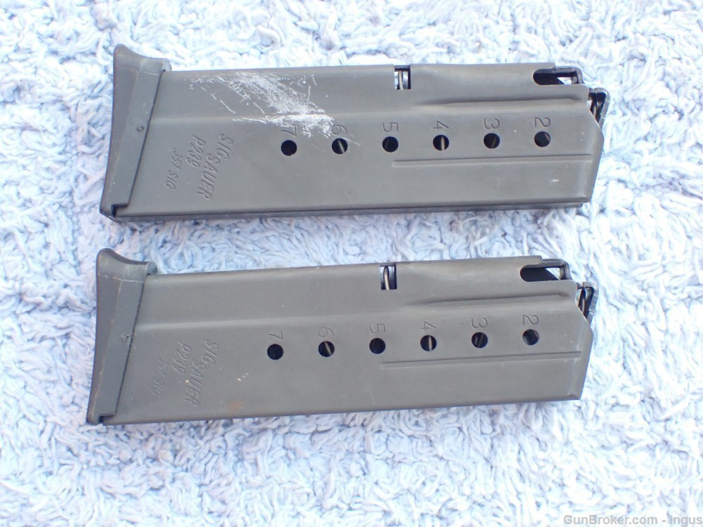 (2 TOTAL) SIG P239 FACTORY 357SIG / 40S&W 7RD MAGAZINE (EXCELLENT)-img-6