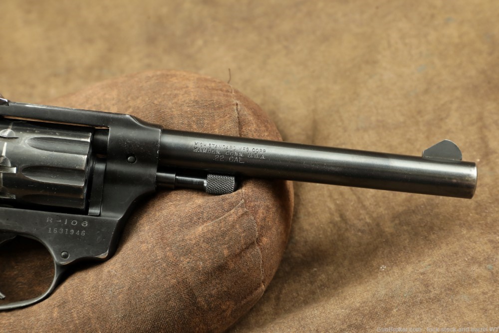 High Standard Sentinel Deluxe R-106 .22 LR 6” SA/DA 9-Shot Revolver C&R-img-3