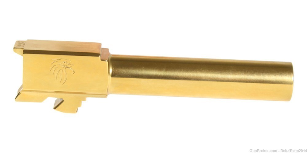 Match Grade - 9mm Glock 19 Compatible - Titanium Nitride Finish Barrel-img-1