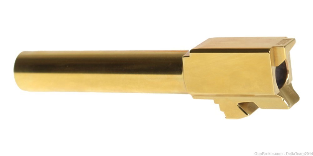 Match Grade - 9mm Glock 19 Compatible - Titanium Nitride Finish Barrel-img-2
