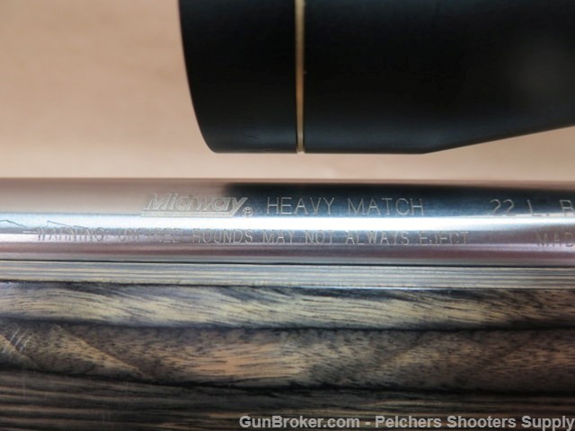 Ruger 10/22 22lr Heavy Match Stainless Barrel with Leupold Vari X 3x9 Scope-img-12