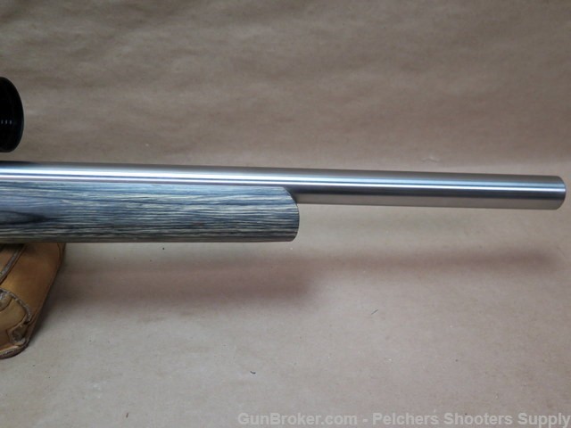 Ruger 10/22 22lr Heavy Match Stainless Barrel with Leupold Vari X 3x9 Scope-img-4