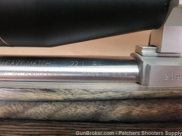 Ruger 10/22 22lr Heavy Match Stainless Barrel with Leupold Vari X 3x9 Scope-img-11