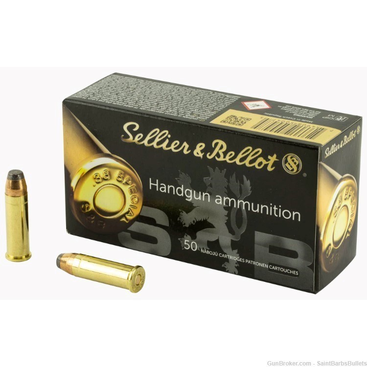 Sellier & Bellot .38 Special 158 Grain Soft Point - 50 Rounds-img-0