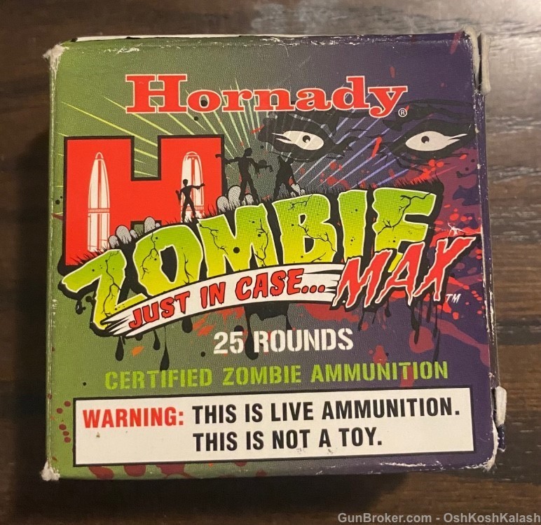 Zombie Max by Hornady 380 ACP 25 Rounds-img-0