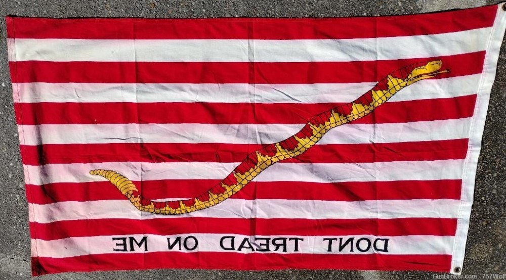 Souvenir Repro Colonial Valley Forge Flag 3x5 "Don't Tread On Me"-img-3