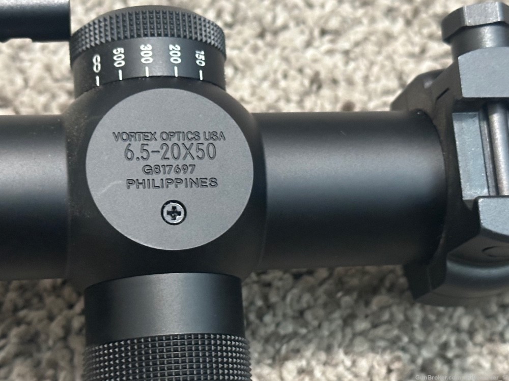 Vortex Viper 6.5-20x50mm riflescope 30mm tube mil dot MOA 1/4” like new-img-5