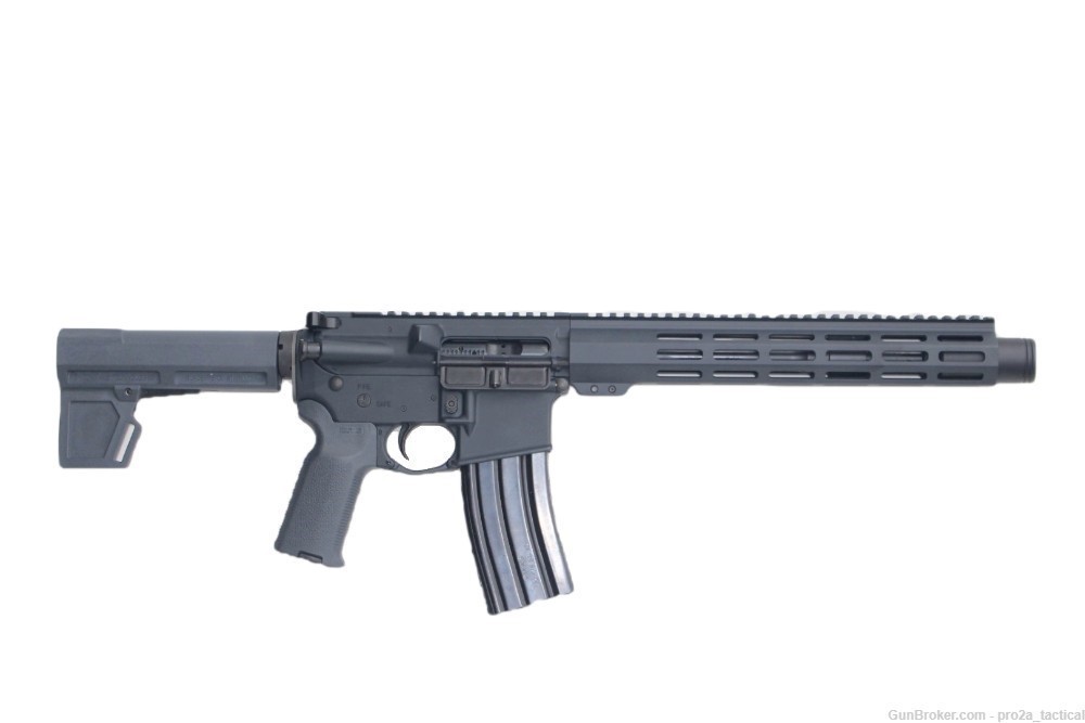 PRO2A TACTICAL PATRIOT 10.5 inch AR-15 450 BUSHMASTER PISTOL W/CAN - GRAY-img-0