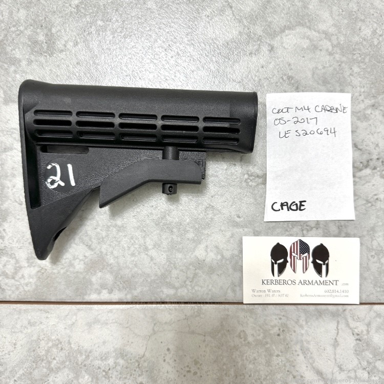 Colt 2017 CAGE 13629 M4 Carbine 6920 MK18 USGI Mil-spec Waffle Stock-img-0