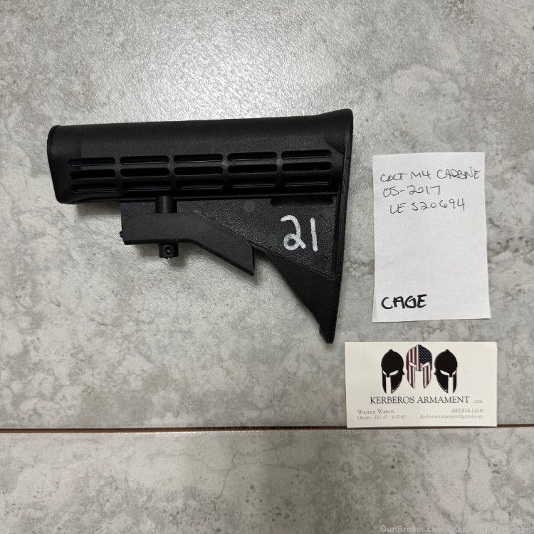 Colt 2017 CAGE 13629 M4 Carbine 6920 MK18 USGI Mil-spec Waffle Stock-img-1