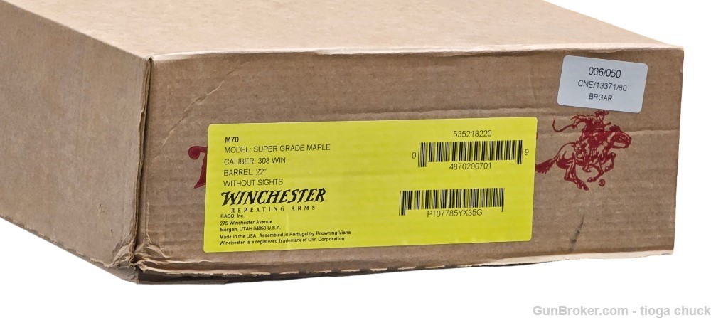 Winchester 70 Super Grade Maple 308 Win *New in Box* 22"-img-13