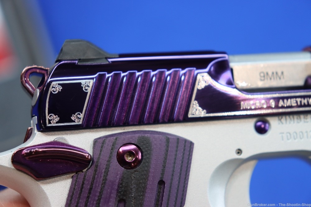 Kimber Model MICRO 9 Pistol AMETHYST PURPLE 9MM Luger G10 SAO MICRO9 NS NEW-img-12