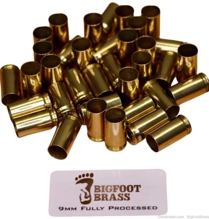 Fully Processed 9mm Brass - 1000 count-img-1