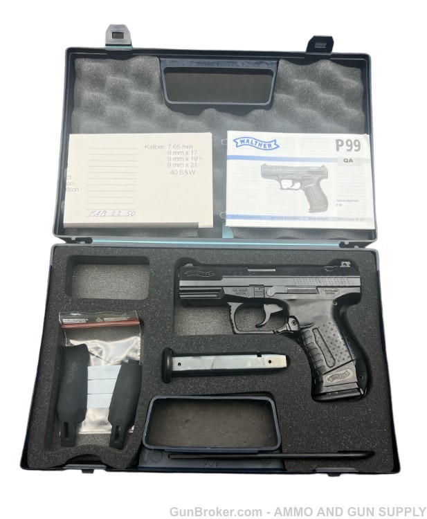 WALTHER P99QA - 9MM - TWO MAGS AND CASE - BELGIAN POLICE - PENNY START!-img-13