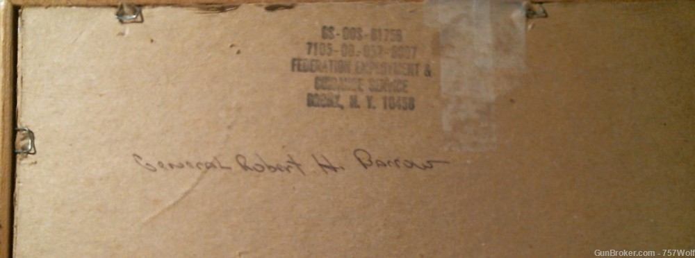 Signed Photo Gen. Robert. H. Barrow USMC Commandant Hero Of 3 Wars-img-3