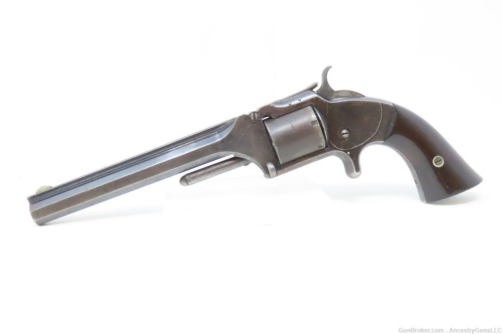 c1864 CIVIL WAR Antique SMITH & WESSON No 2 “OLD ARMY” .32 Caliber Revolver-img-1