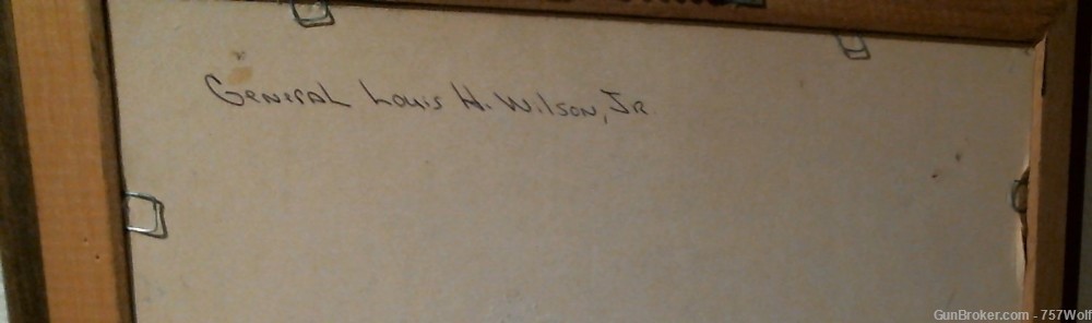 Signed Photo 4-Star General Louis H. Wilson Jr. USMC Commandant Framed-img-3