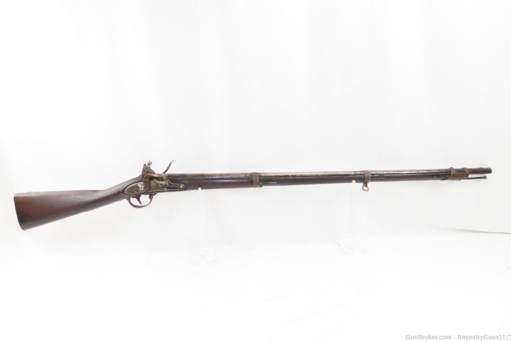 Antique U.S. SPRINGFIELD ARSENAL Model 1816 .69 Caliber FLINTLOCK Musket   -img-1