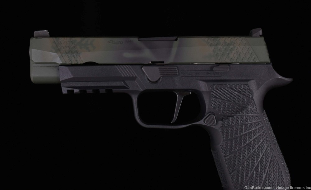 Wilson Combat 9mm - SIG SAUER P320 FULL-SIZE, ACTION TUNE, GREEN CAMO-img-1