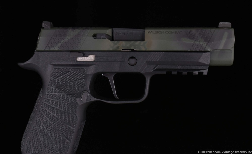 Wilson Combat 9mm - SIG SAUER P320 FULL-SIZE, ACTION TUNE, GREEN CAMO-img-2