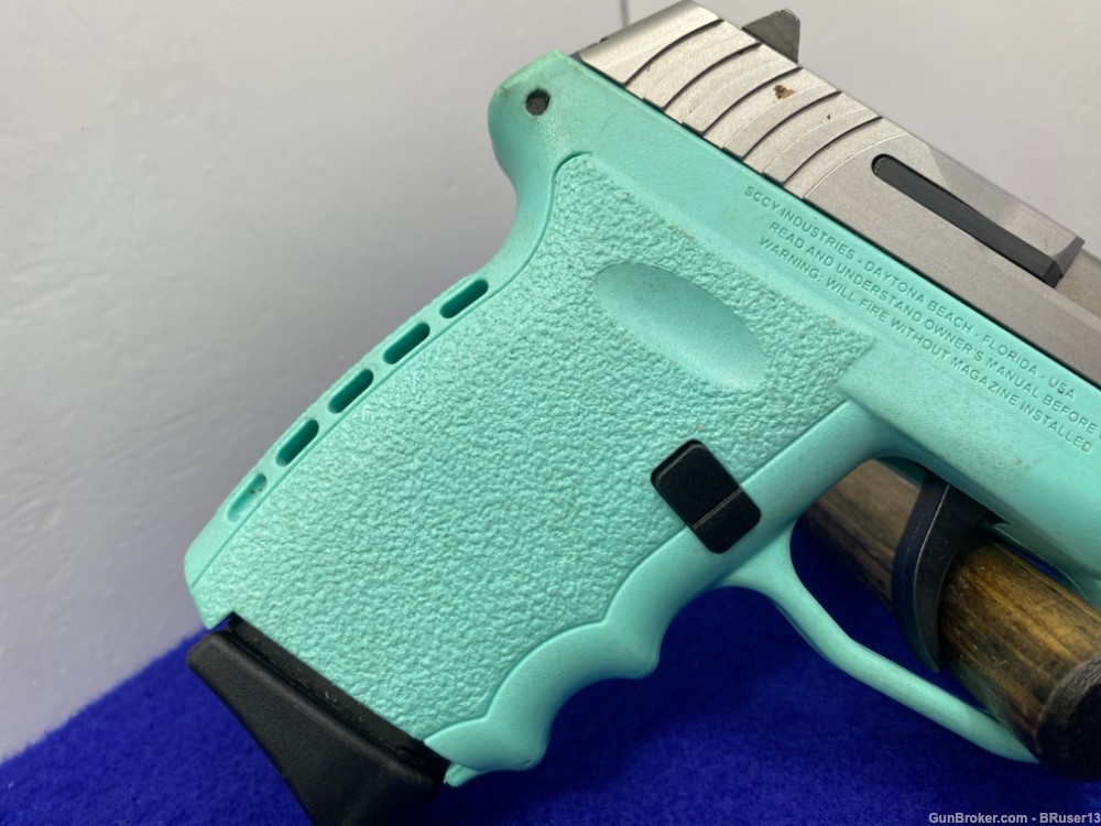SCCY Industries CPX-2 9mm *GREAT "POCKET PISTOL" W/ROBIN EGG BLUE FRAME*-img-14