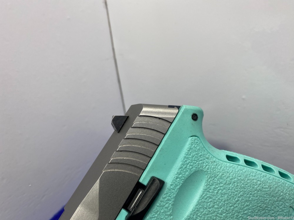 SCCY Industries CPX-2 9mm *GREAT "POCKET PISTOL" W/ROBIN EGG BLUE FRAME*-img-5