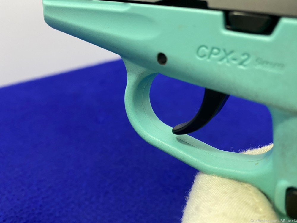 SCCY Industries CPX-2 9mm *GREAT "POCKET PISTOL" W/ROBIN EGG BLUE FRAME*-img-31