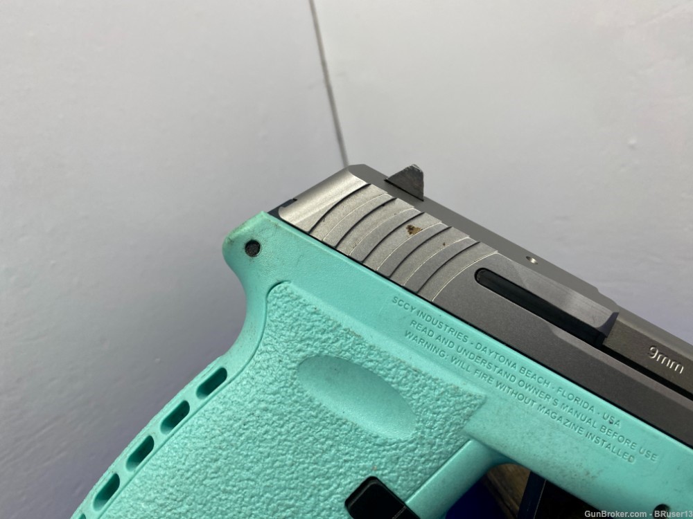 SCCY Industries CPX-2 9mm *GREAT "POCKET PISTOL" W/ROBIN EGG BLUE FRAME*-img-15