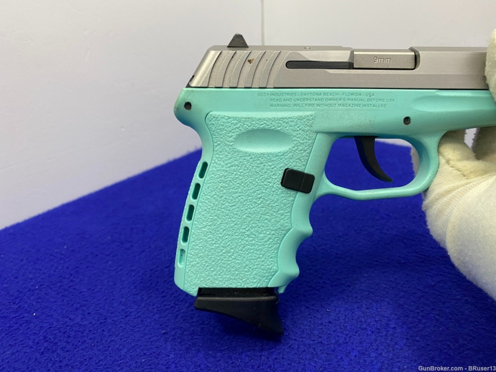 SCCY Industries CPX-2 9mm *GREAT "POCKET PISTOL" W/ROBIN EGG BLUE FRAME*-img-33