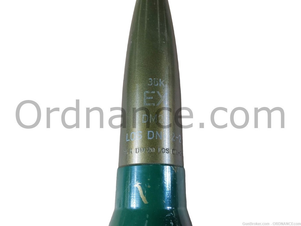 35mm German dummy drill round Gepard 35x228mm anti-air inert shell ammo-img-6