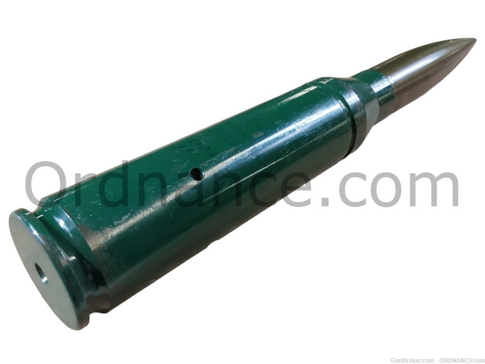 35mm German dummy drill round Gepard 35x228mm anti-air inert shell ammo-img-2
