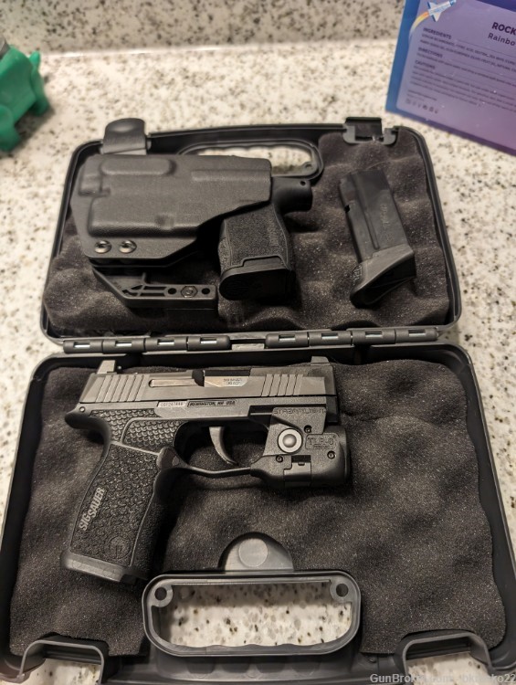 P365-380 with TLR6, 3 magazines, XL grip module, night sights + Holster -img-0
