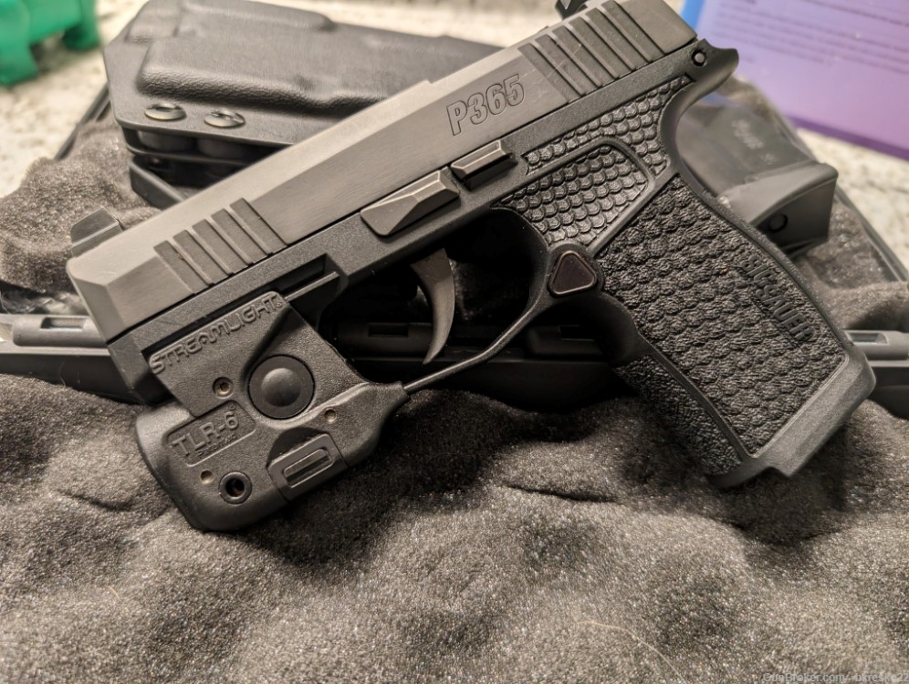 P365-380 with TLR6, 3 magazines, XL grip module, night sights + Holster -img-2