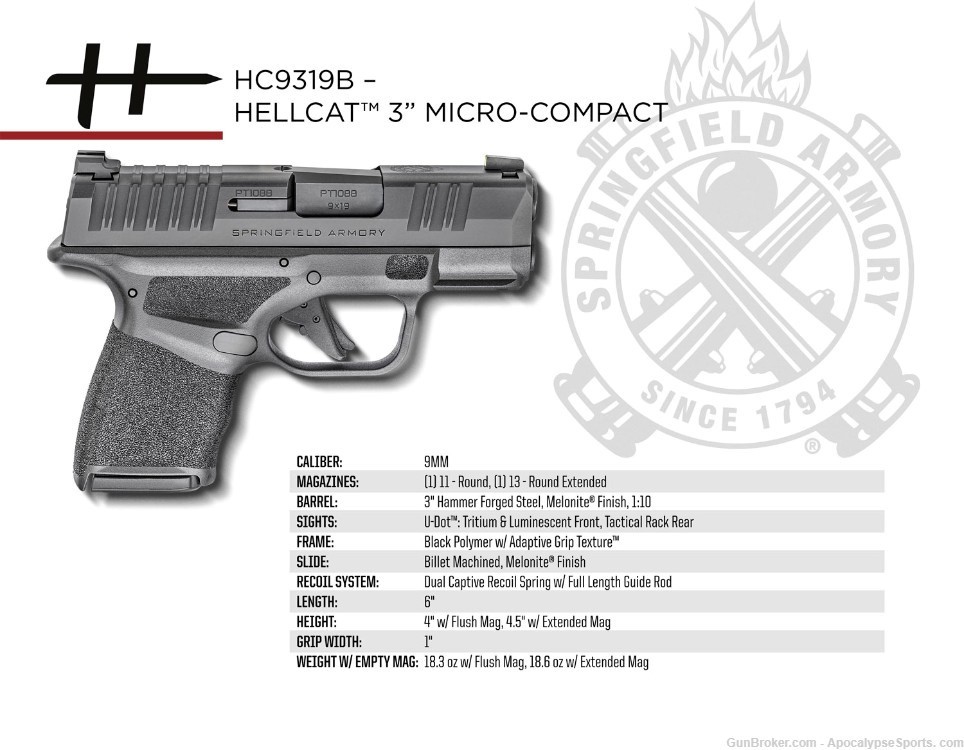 Springfield Hellcat-Hellcat Springfield 9mm 3" -img-2