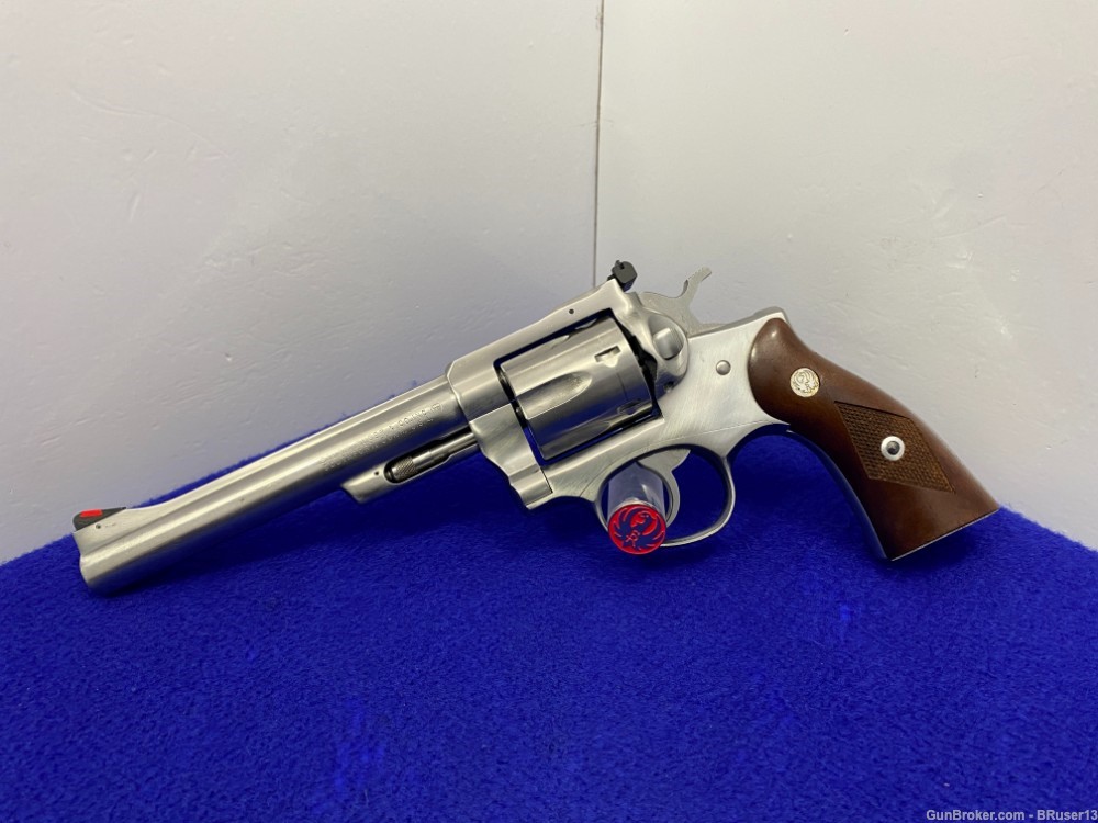 1976 Ruger Security Six  .357 Mag Stainless 6" *HIGH BACK FRAME ISSUE*-img-0