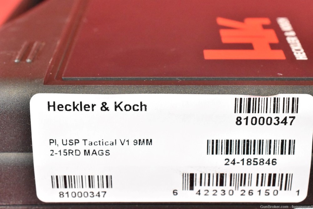 HK USP 9 Tactical V1 81000347 9mm 4.86" Threaded Barrel H&K USP-Tactical-img-9