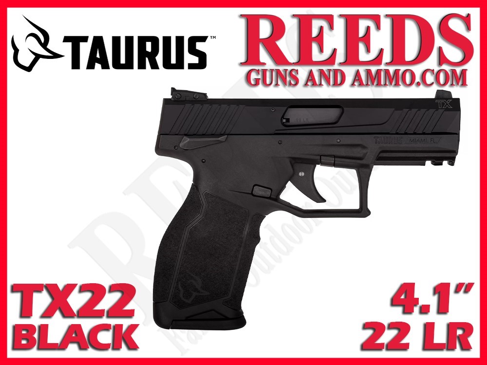 Taurus TX22 Black 22 LR 2-16Rd Mags 4.1in 1-TX22141-img-0