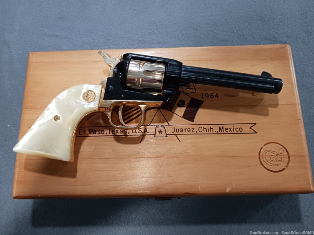 COLT FRONTIER SCOUT CHAMIZAL TREATY TRIBUTE 22 LR SINGLE ACTION REVOLVER-img-8