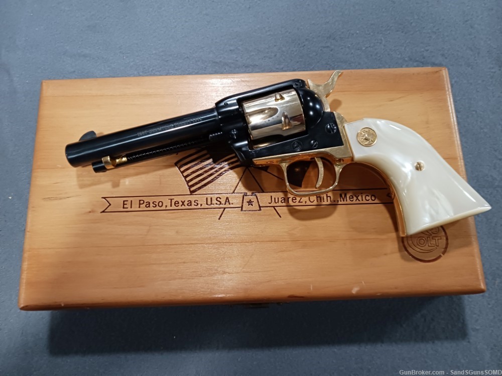 COLT FRONTIER SCOUT CHAMIZAL TREATY TRIBUTE 22 LR SINGLE ACTION REVOLVER-img-4
