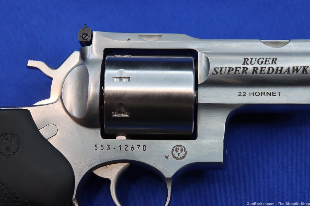 Ruger SUPER REDHAWK Revolver 22 HORNET 9.5" Stainless SA DA 22HORN 05526 8R-img-10