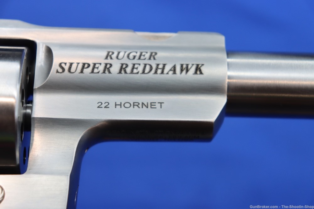 Ruger SUPER REDHAWK Revolver 22 HORNET 9.5" Stainless SA DA 22HORN 05526 8R-img-18