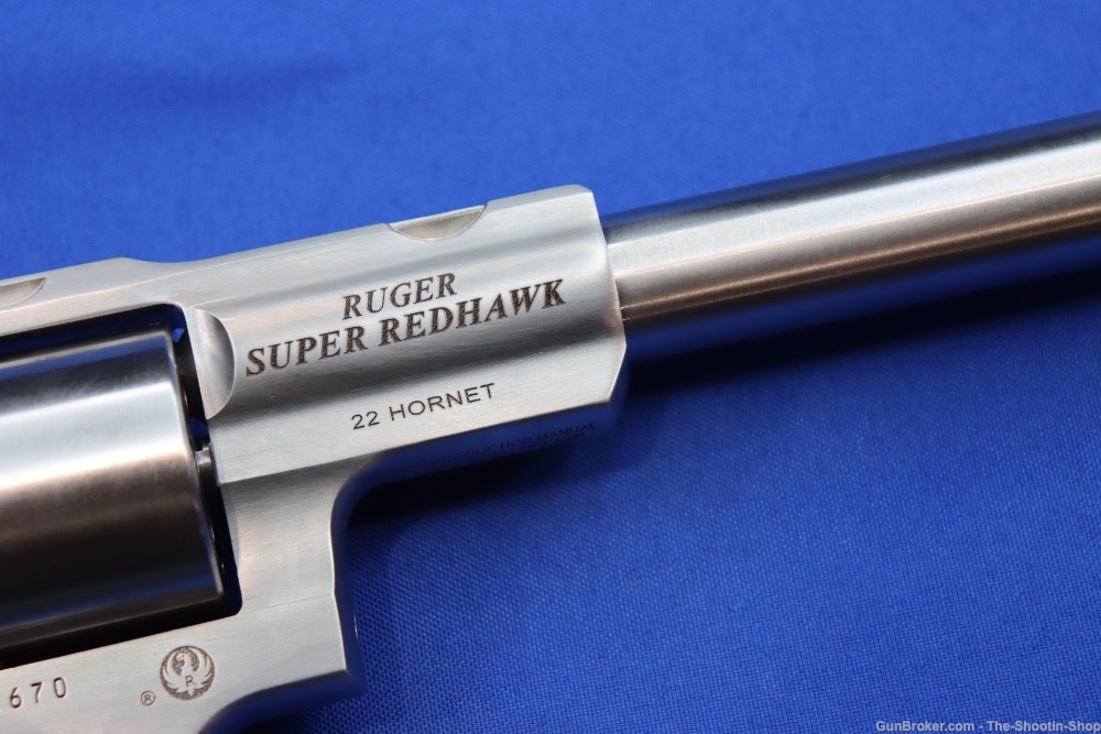 Ruger SUPER REDHAWK Revolver 22 HORNET 9.5" Stainless SA DA 22HORN 05526 8R-img-9