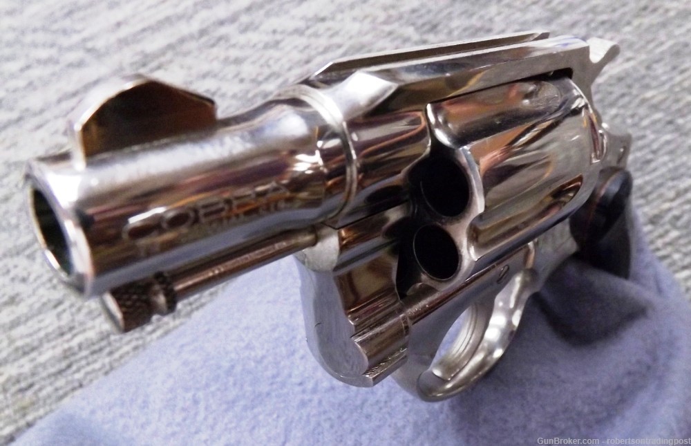 Colt .38 Spl Cobra 2” Nickel Jay Scott Grips 1964 C&R CA OK Revolver -img-1