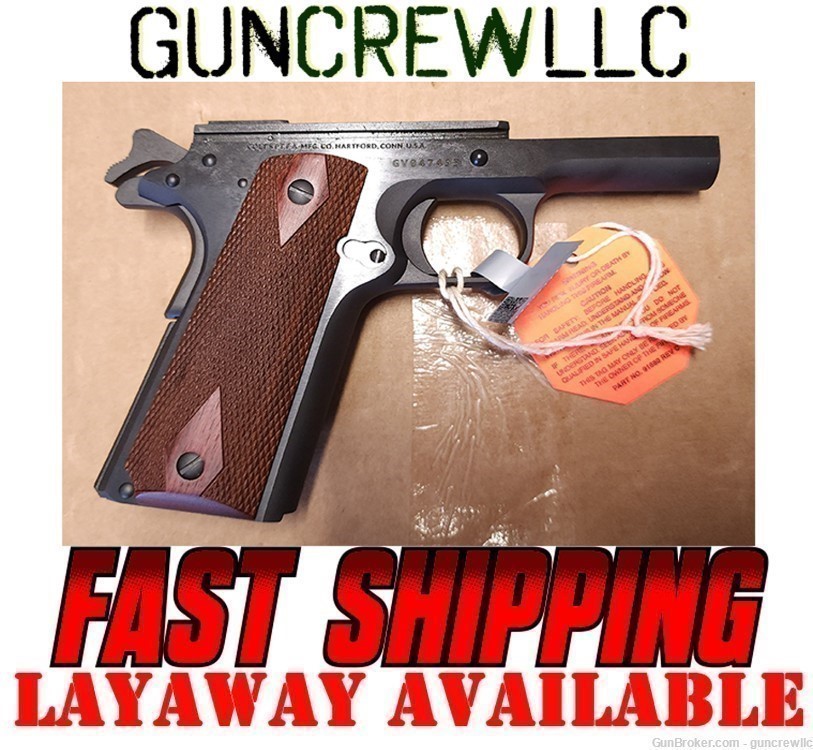 Colt 1911 Govt BRAND NEW Factory Complete Frame Lower Series 70 Layaway-img-0