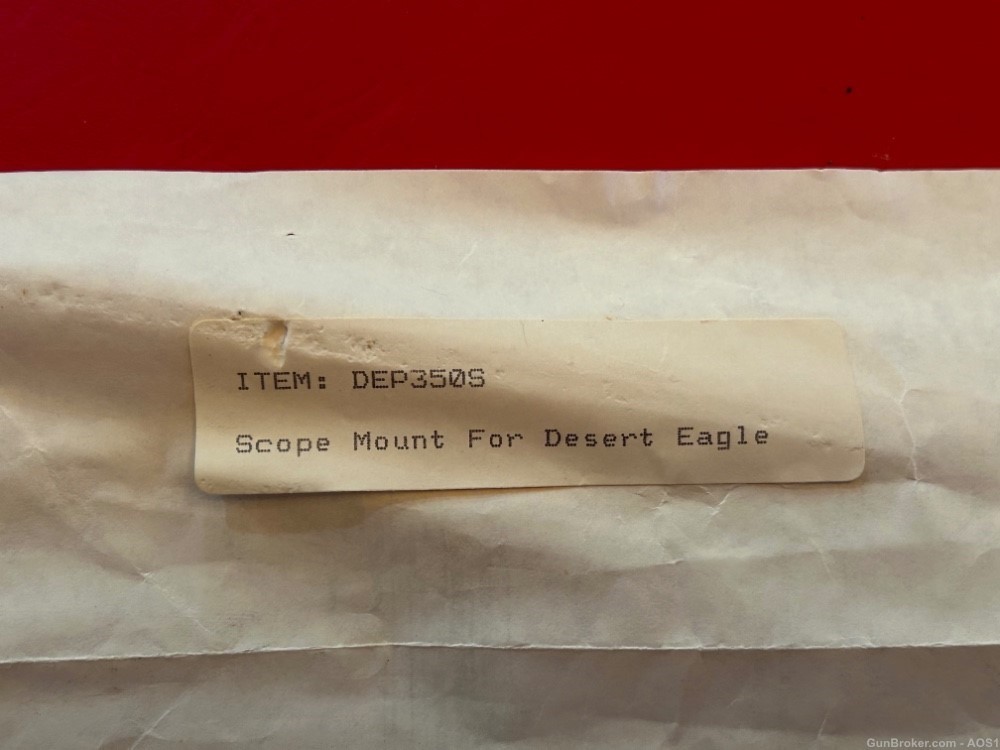 Vintage Magnum Research Inc. Desert Eagle Scope Mount Satin NOS DEP350S-img-9