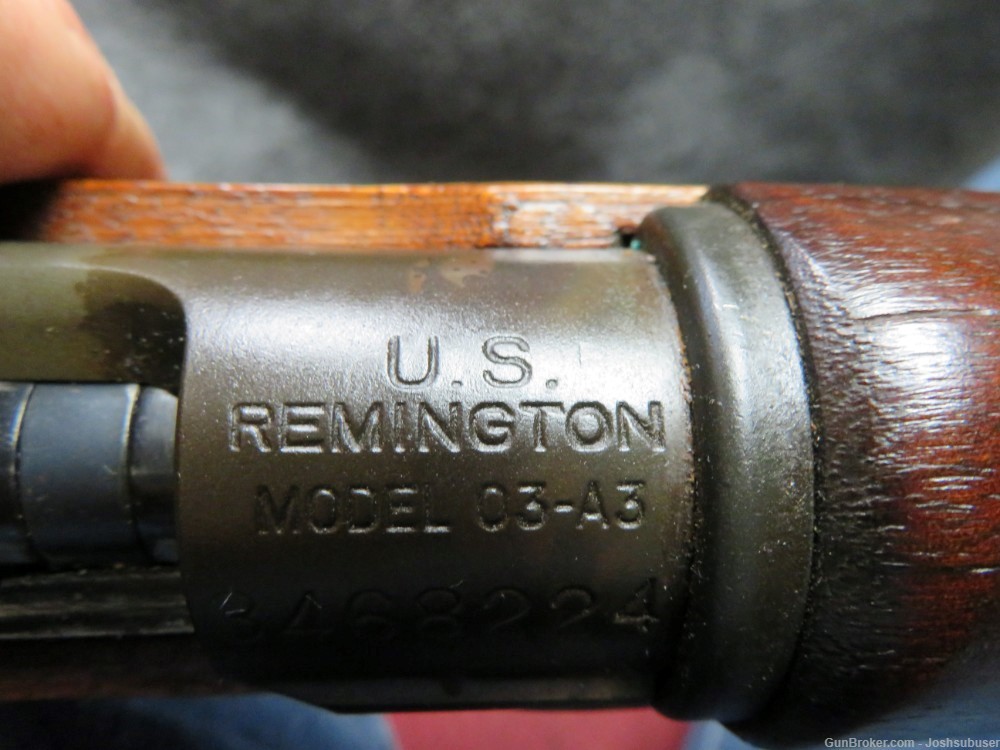 WWII US MODEL 03A3 SPRINGFIELD RIFLE-REMINGTON-1943 BARREL DATE-EXC BORE-img-6