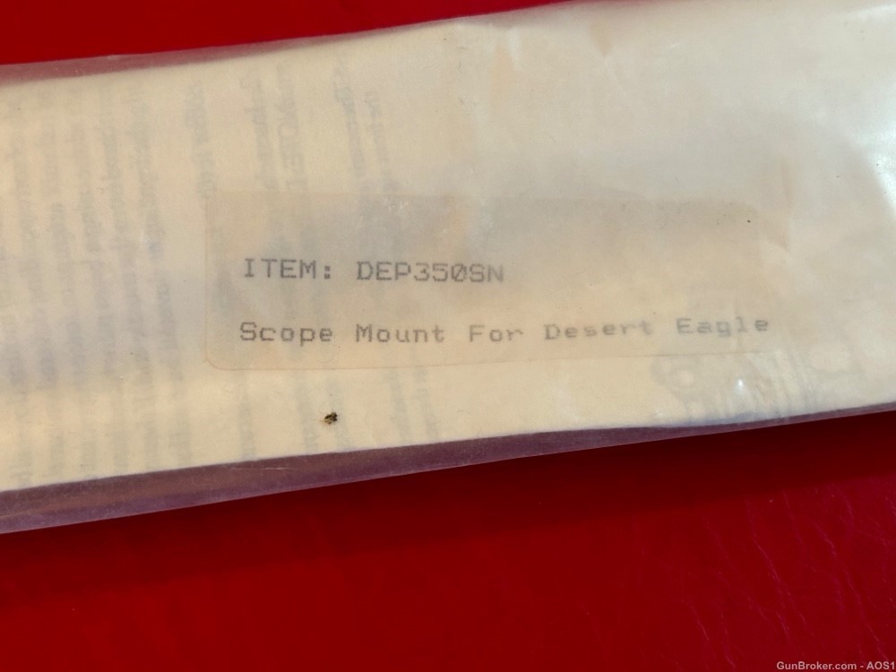 Vintage Magnum Research Inc. Desert Eagle Scope Mount Satn Nkl NOS DEP350SN-img-8