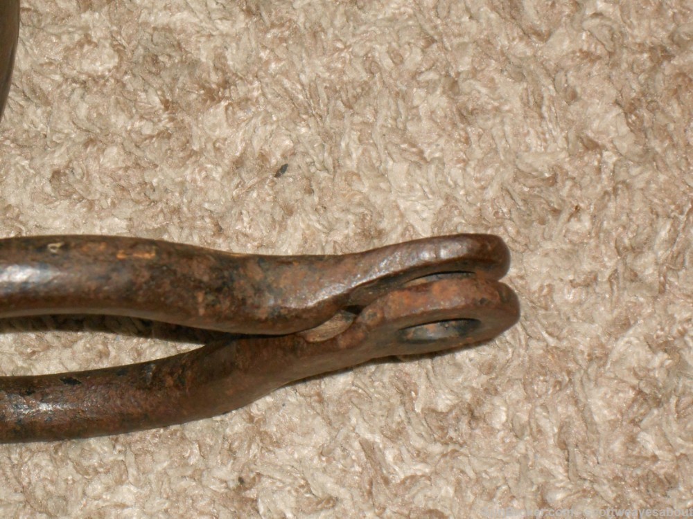 Antique 18th Century Prisoner's Iron Ball & Chain With Ankle Cuff Shackles -img-13