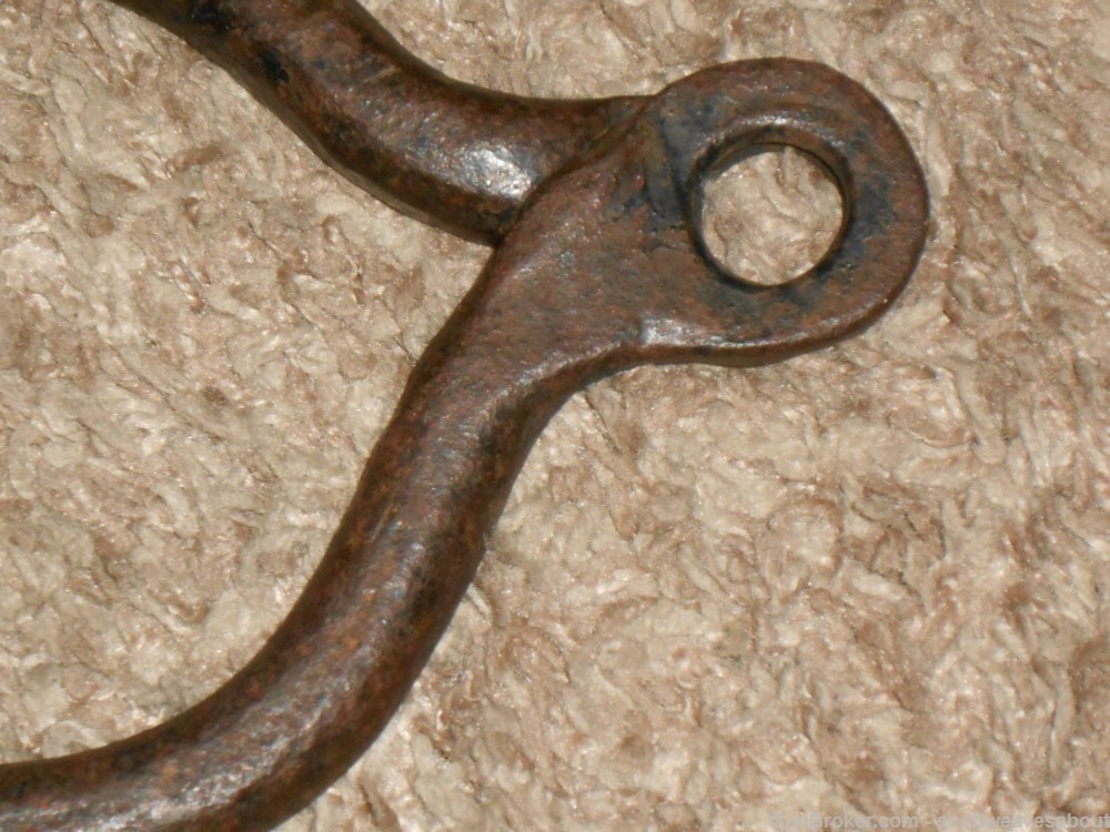 Antique 18th Century Prisoner's Iron Ball & Chain With Ankle Cuff Shackles -img-10